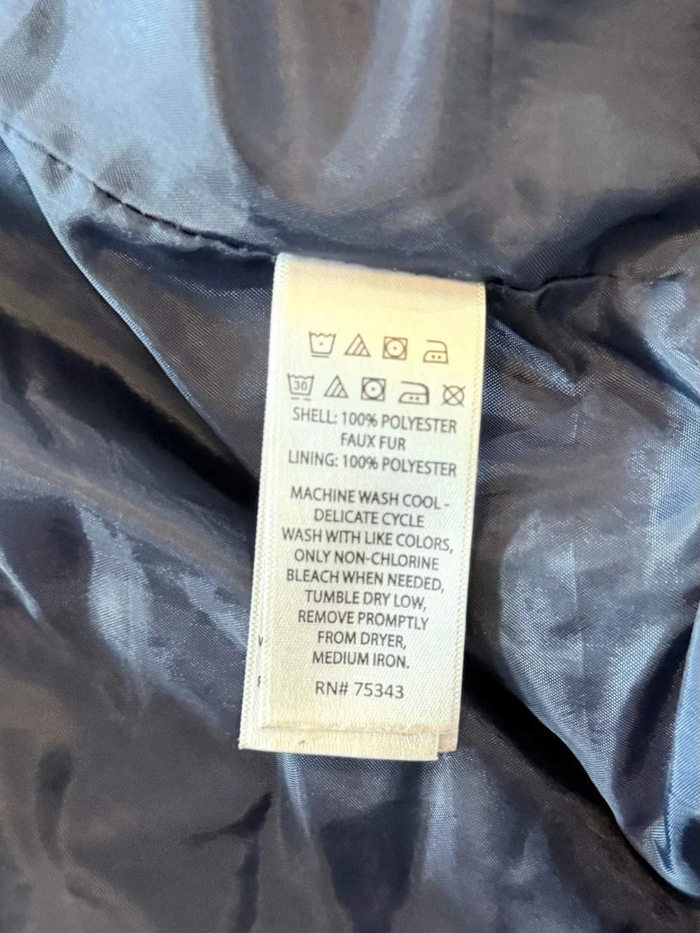 Tommy Bahama Boy’s Tan Sherpa Jacket with Navy Chest Pocket Size 16
